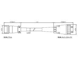 高出力LED面照明延長ケーブル IPS-CC- TS16/NJC20 シリーズ